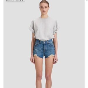 Victoria Beckham Distressed Shorts